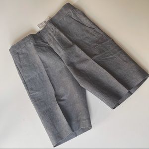 NWT Crewcuts boys size 10 linen grey/gray shorts